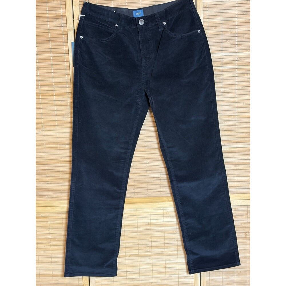 JAG Women’s Black Corduroy Stretch Jeans Sz 12-14P Waist 32 inch Inseam 29.5”